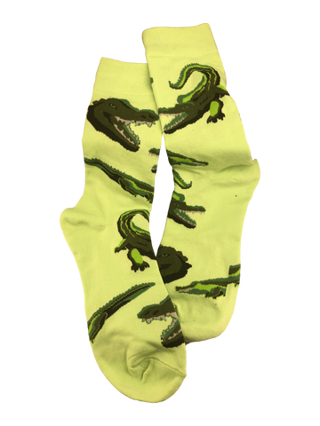 Gator Print Socks