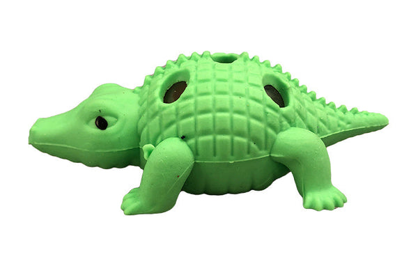 rainbow gel bead alligator toy