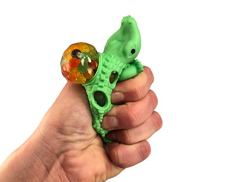 rainbow gel bead alligator toy