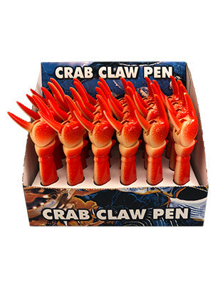 orange crawfish claw clicking pen