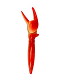 orange crawfish claw clicking pen