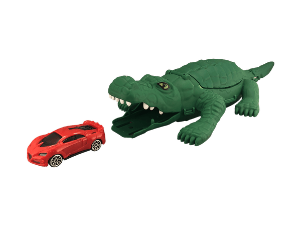 crocodile monster car and transporter playset