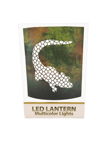 alligator silhouette lantern