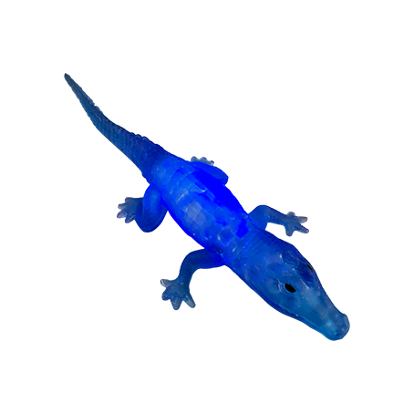 blue light-up alligator toy