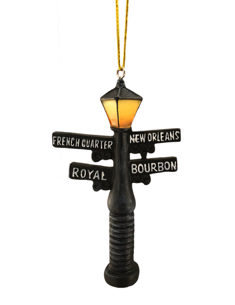 New Orleans street sign lamppost ornament