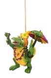 Mardi Gras Parade Gator Ornament - Small only!