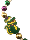 light-up jester alligator Mardi Gras beads