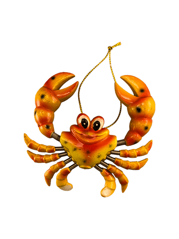 crab bobble magnet ornament