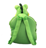 Green gator backpack with gold sequins