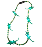 Lit Mardi-gator beads