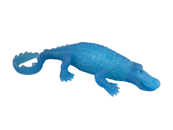 blue plastic bead gator