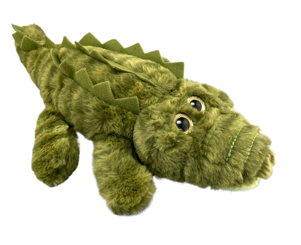 Golden eyed soft plush gator