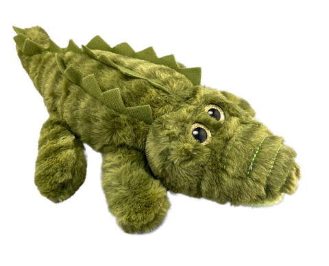 Golden eyed soft plush gator