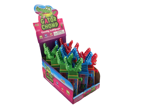 Gator Chomp Candy Lollipops