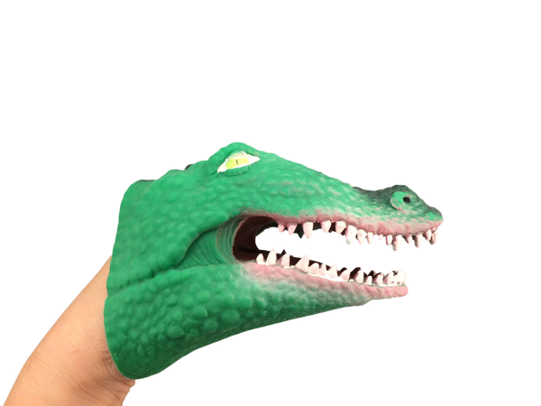 plastic alligator puppet