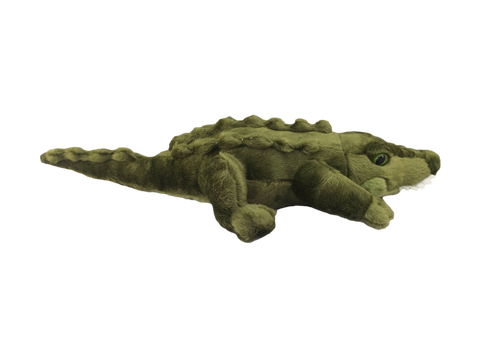 Velvety Dark Green Alligator
