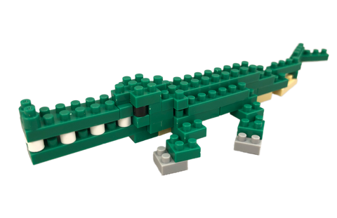 mini lego block alligator