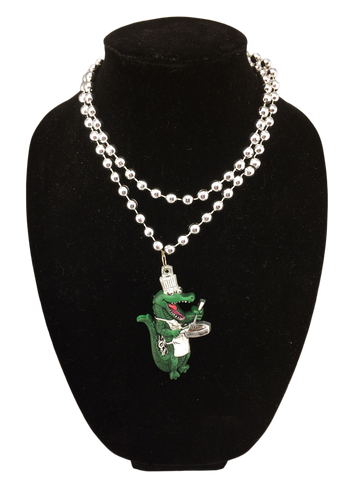 chef gator mardi gras beads