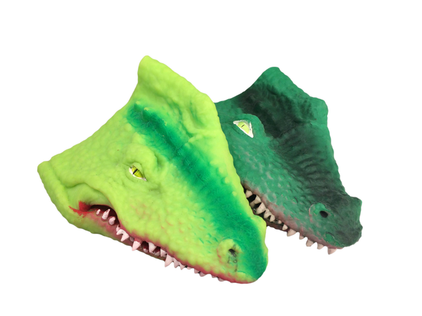 plastic silicone alligator hand puppets