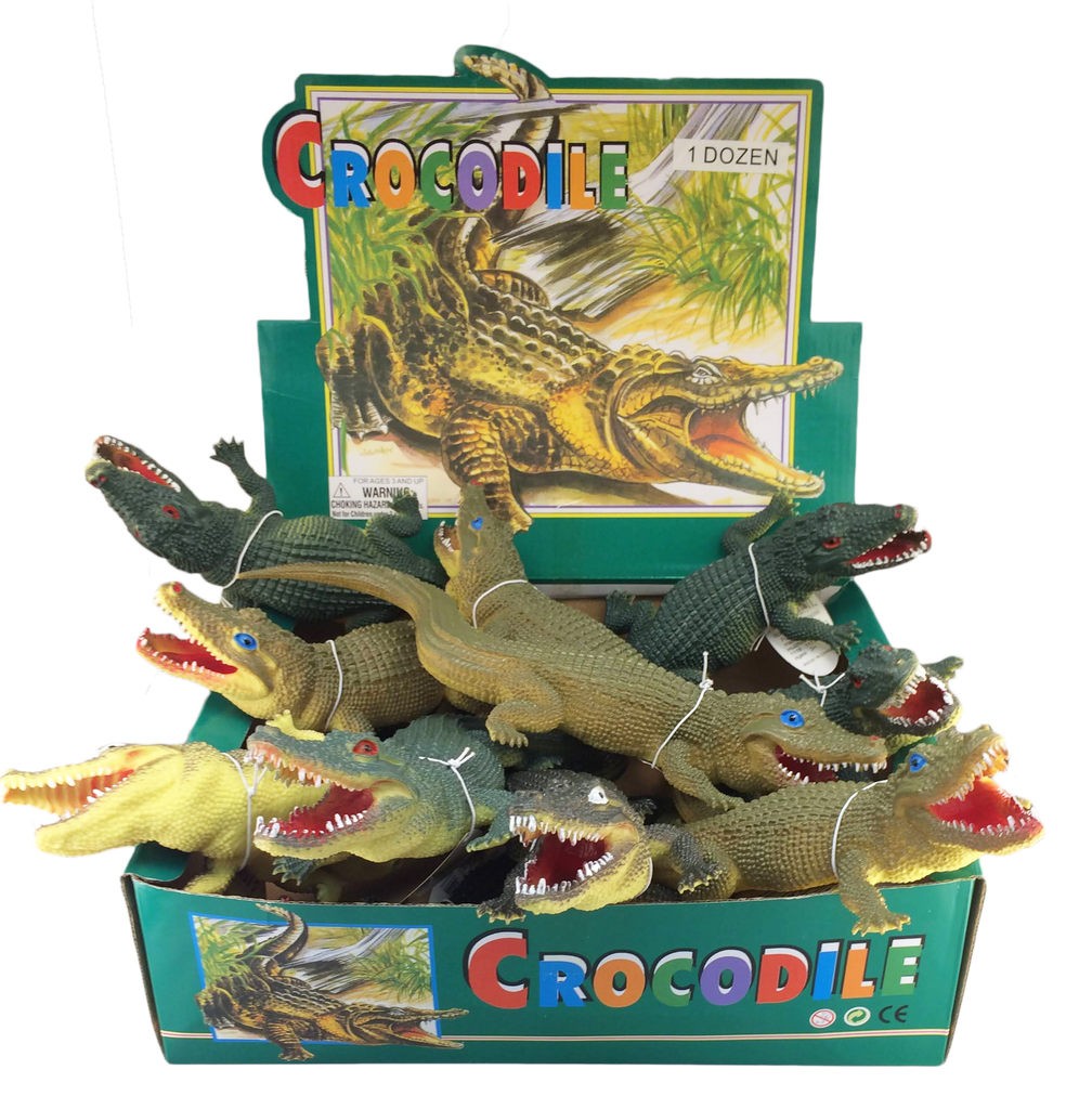 Large plastic crocodile toy sales