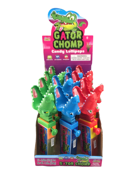 Gator Chomp Candy Lollipops