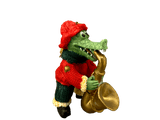 santa alligator saxophone