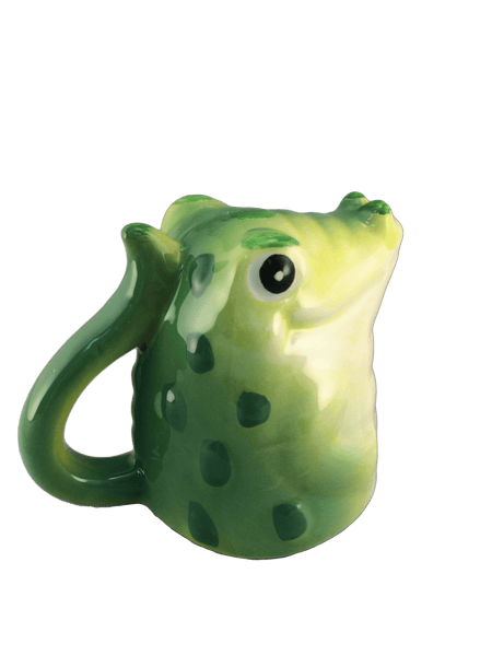 green alligator espresso cup