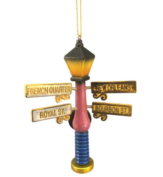 French Quarter Street Sign Ornament/Magnet - Assorted Colors