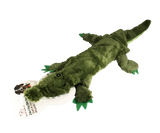 green alligator dog toy