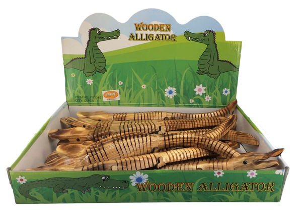 Flexible Wooden Alligator