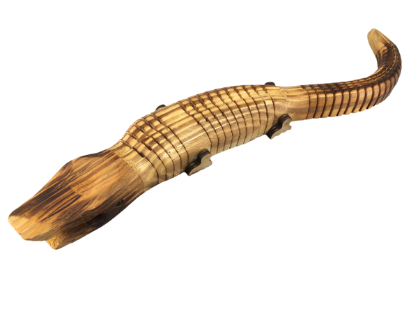 Flexible Wooden Alligator